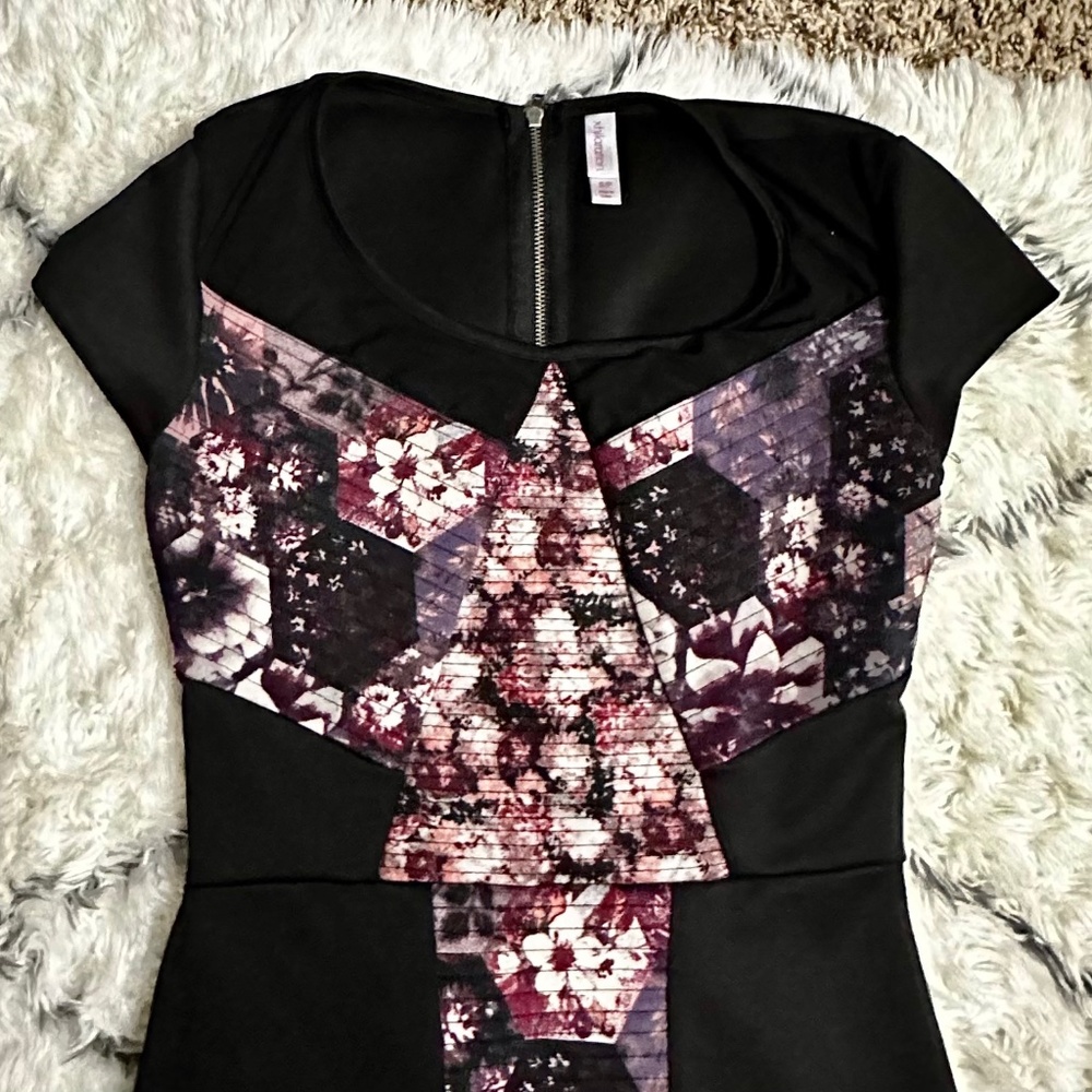 Xhilaration Black Quilted Dress Size SP